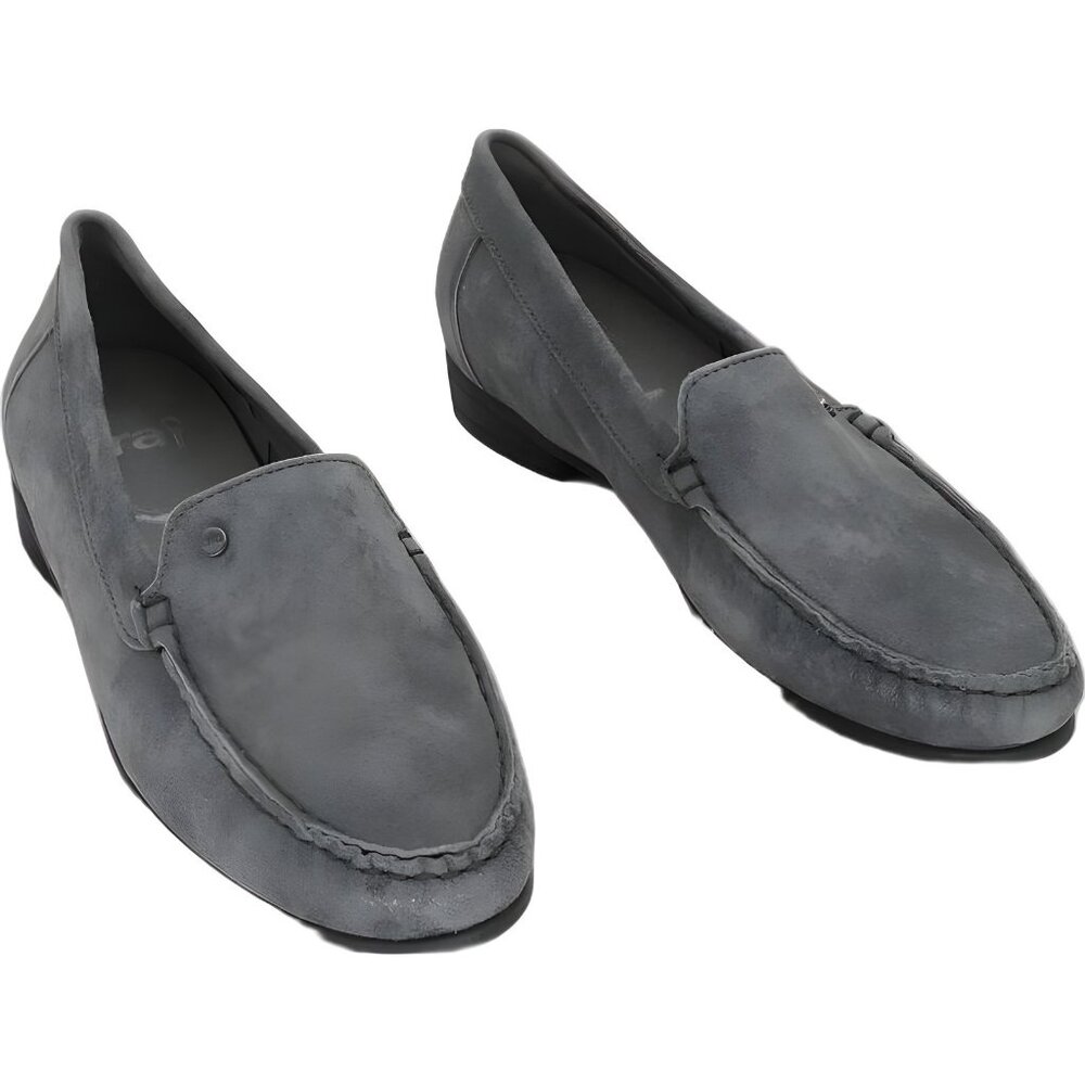 Ara Barb Metallic Slip-On Loafers Street Flats Womens US 7.5